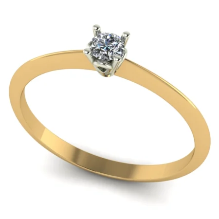 Pierścionek A0002 złoto żółte 0.1ct