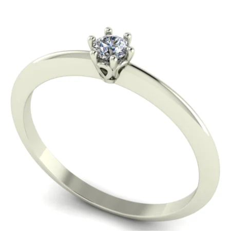 Pierścionek A0003 złoto białe 0.1ct