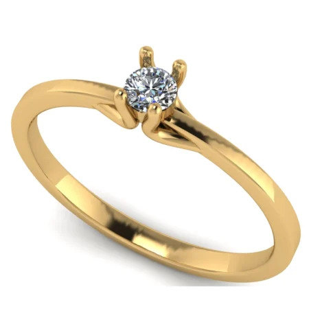 Pierścionek A0010 złoto żółte 0.1ct