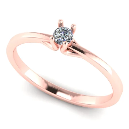 Pierścionek A0010 złoto różowe 0.1ct
