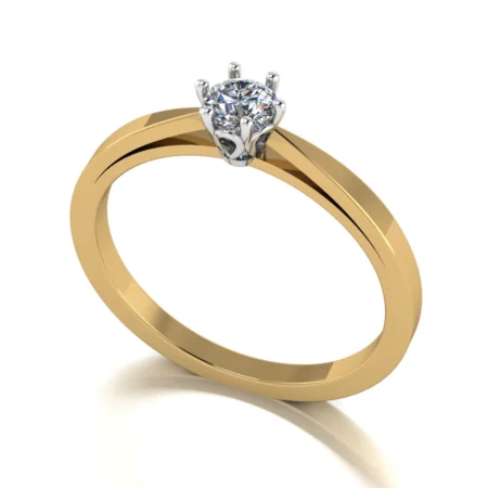 Pierścionek A0011 złoto żółte 0.1ct