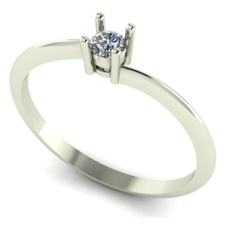 Pierścionek A0012 złoto białe 0.1ct