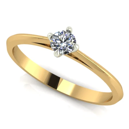 Pierścionek A0013 złoto żółte 0.1ct