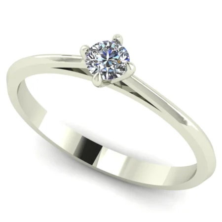 Pierścionek A0013 złoto białe 0.1ct