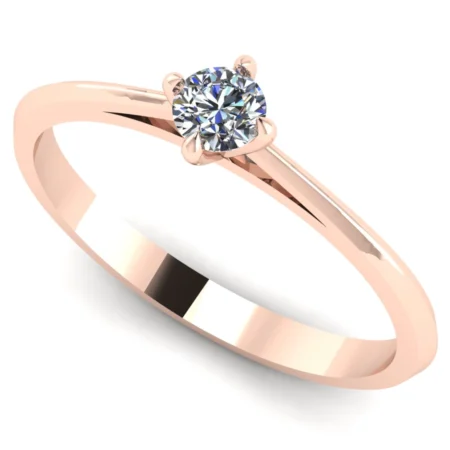 Pierścionek A0013 złoto różowe 0.1ct