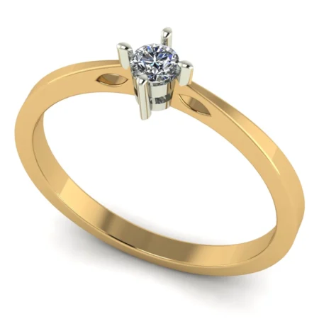 Pierścionek A0015 złoto żółte 0.1ct