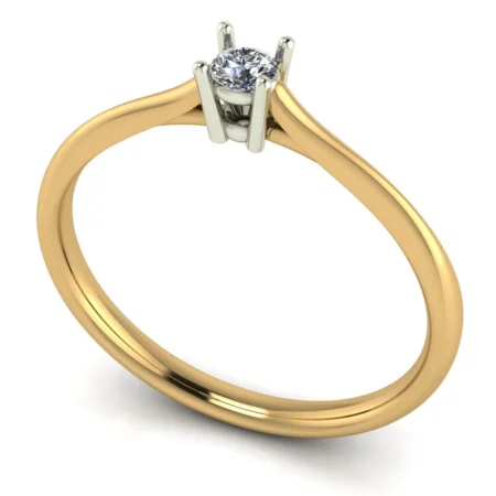 Pierścionek A0016 złoto żółte 0.1ct