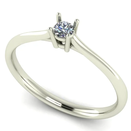 Pierścionek A0016 złoto białe 0.1ct