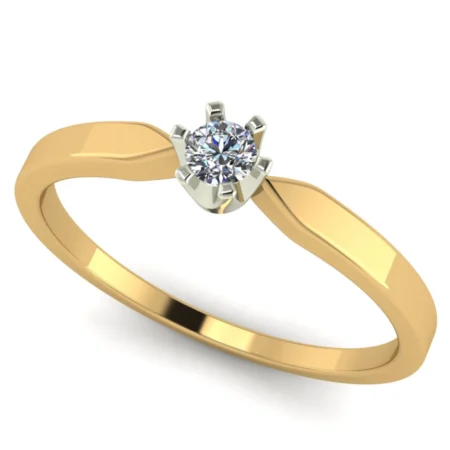 Pierścionek A0017 złoto żółte 0.1ct