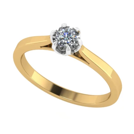 Pierścionek A0018 złoto żółte 0.1ct