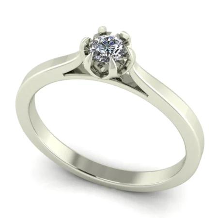 Pierścionek A0018 złoto białe 0.1ct