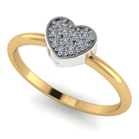 Pierścionek A0020 złoto żółte 0.10ct