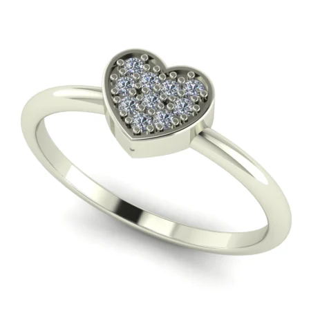 Pierścionek A0020 złoto białe 0.10ct