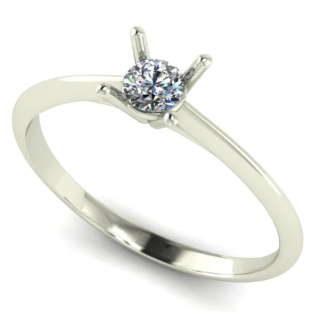 Pierścionek C0002 złoto białe 0.2ct