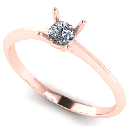 Pierścionek C0002 złoto różowe 0.2ct