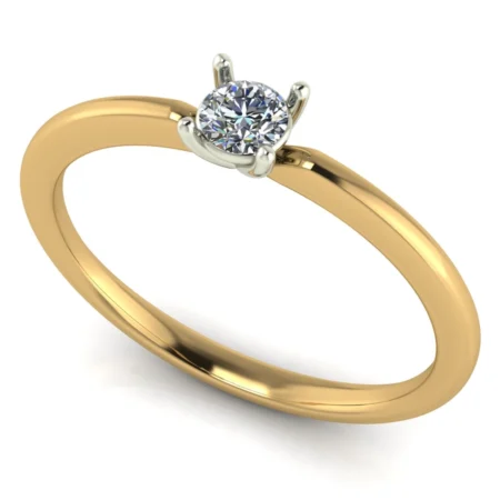 Pierścionek C0003 złoto żółte 0.2ct