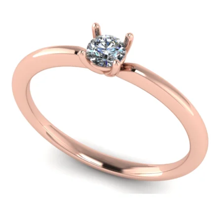 Pierścionek C0003 złoto różowe 0.2ct