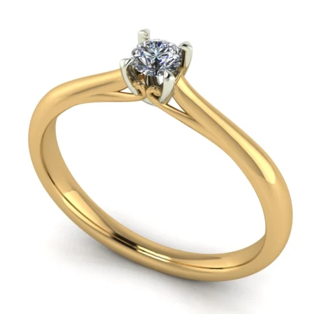 Pierścionek C0004 złoto żółte 0.2ct