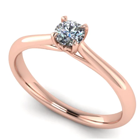 Pierścionek C0004 złoto różowe 0.2ct