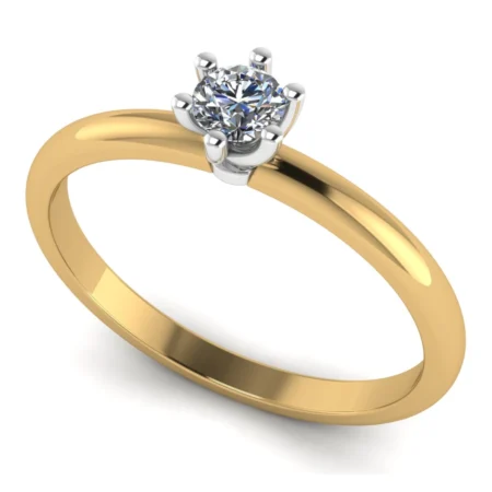 Pierścionek C0006 złoto żółte 0.2ct