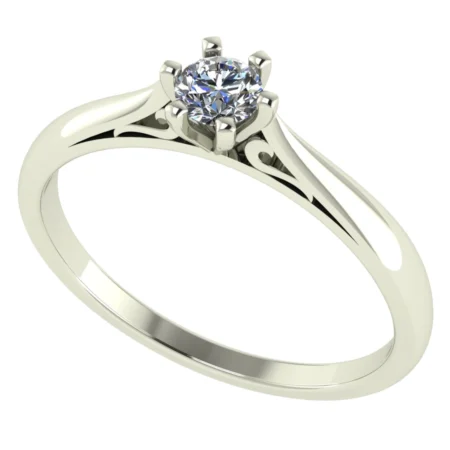 Pierścionek C0006 złoto białe 0.2ct
