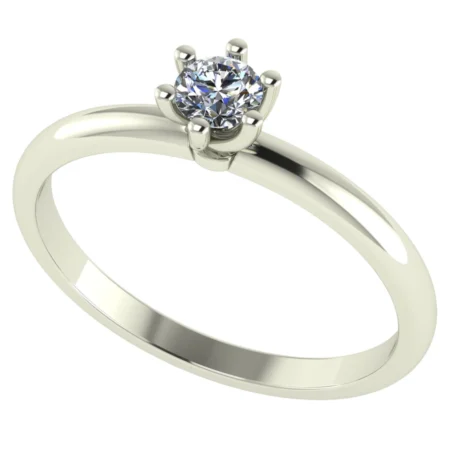 Pierścionek C0007 złoto białe 0.2ct