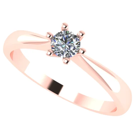 Pierścionek C0007 złoto różowe 0.2ct