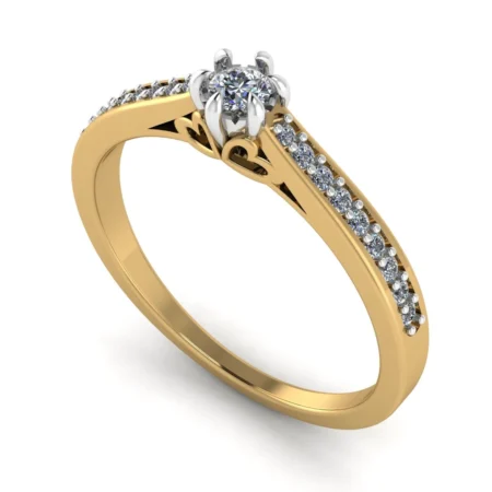 Pierścionek C0008 złoto żółte 0.25ct