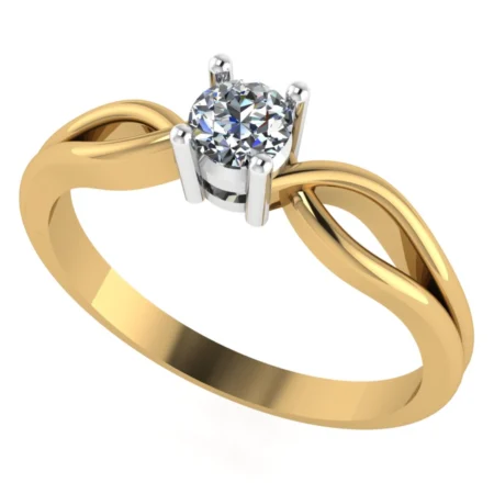 Pierścionek C0010 złoto żółte 0.25ct