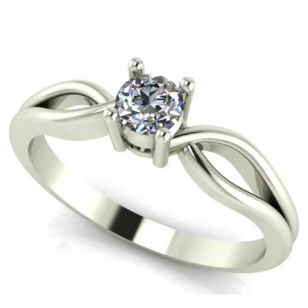 Pierścionek C0010 złoto białe 0.25ct