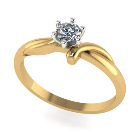 Pierścionek C0011 złoto żółte 0.25ct