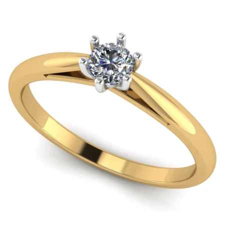 Pierścionek C0013 złoto żółte 0.2ct
