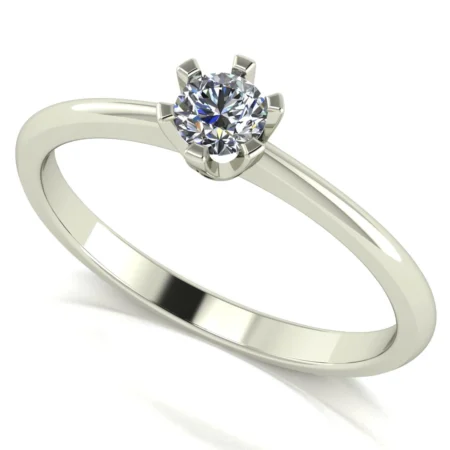 Pierścionek C0014 złoto białe 0.2ct