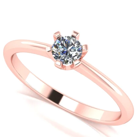 Pierścionek C0014 złoto różowe 0.2ct
