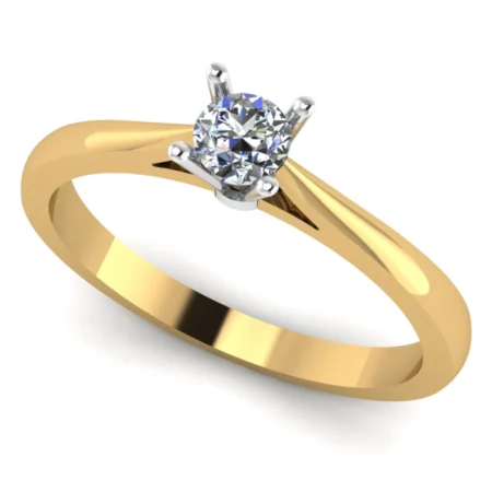Pierścionek C0016 złoto żółte 0.2ct