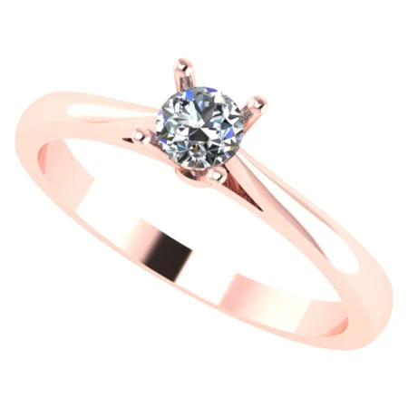 Pierścionek C0016 złoto różowe 0.2ct