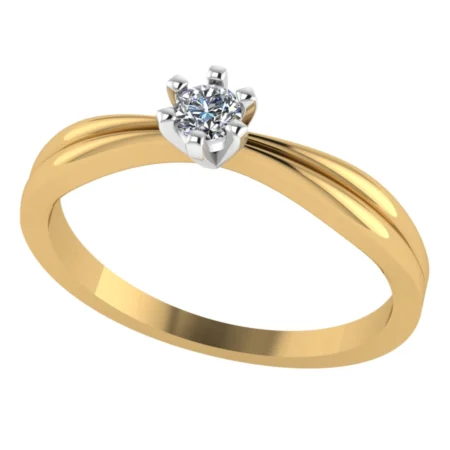 Pierścionek C0017 złoto żółte 0.2ct
