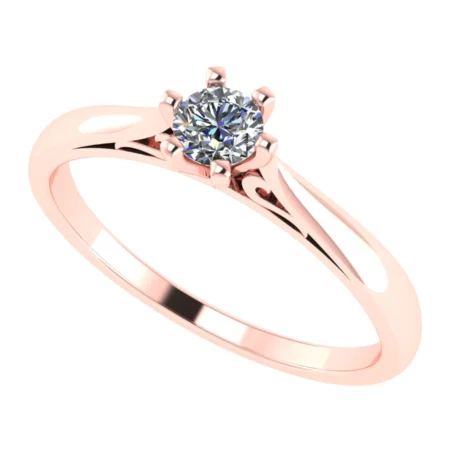 Pierścionek C0018 złoto różowe 0.2ct