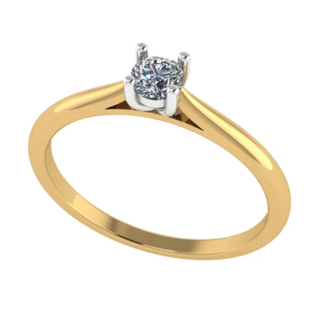 Pierścionek C0019 złoto żółte 0.2ct