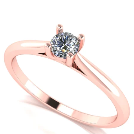 Pierścionek C0019 złoto różowe 0.2ct