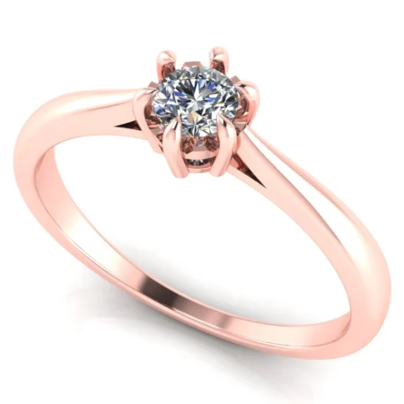 Pierścionek C0020 złoto różowe 0.2ct