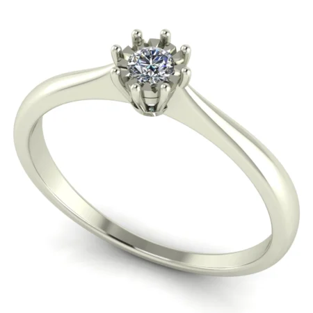 Pierścionek C0022 złoto białe 0.2ct