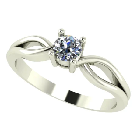 Pierścionek D0001 złoto białe 0.25ct