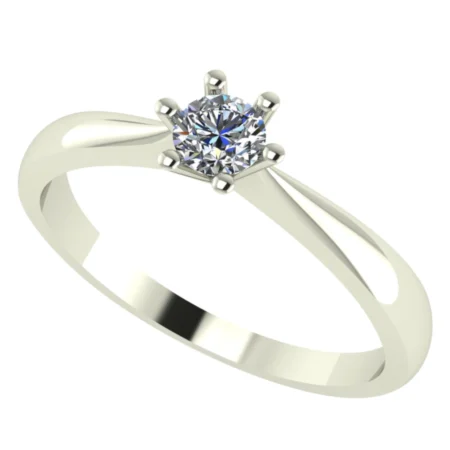 Pierścionek D0004 złoto białe 0.25ct