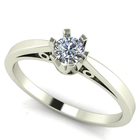 Pierścionek D0006 złoto białe 0.25ct