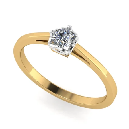 Pierścionek D0008 złoto żółte 0.25ct