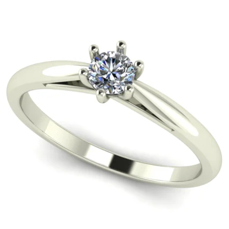 Pierścionek D0009 złoto białe 0.25ct