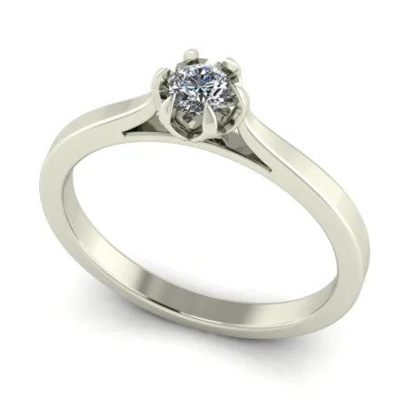 Pierścionek D0012 złoto białe 0.25ct