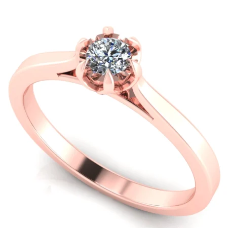 Pierścionek D0012 złoto różowe 0.25ct