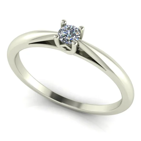 Pierścionek D0014 złoto białe 0.25ct